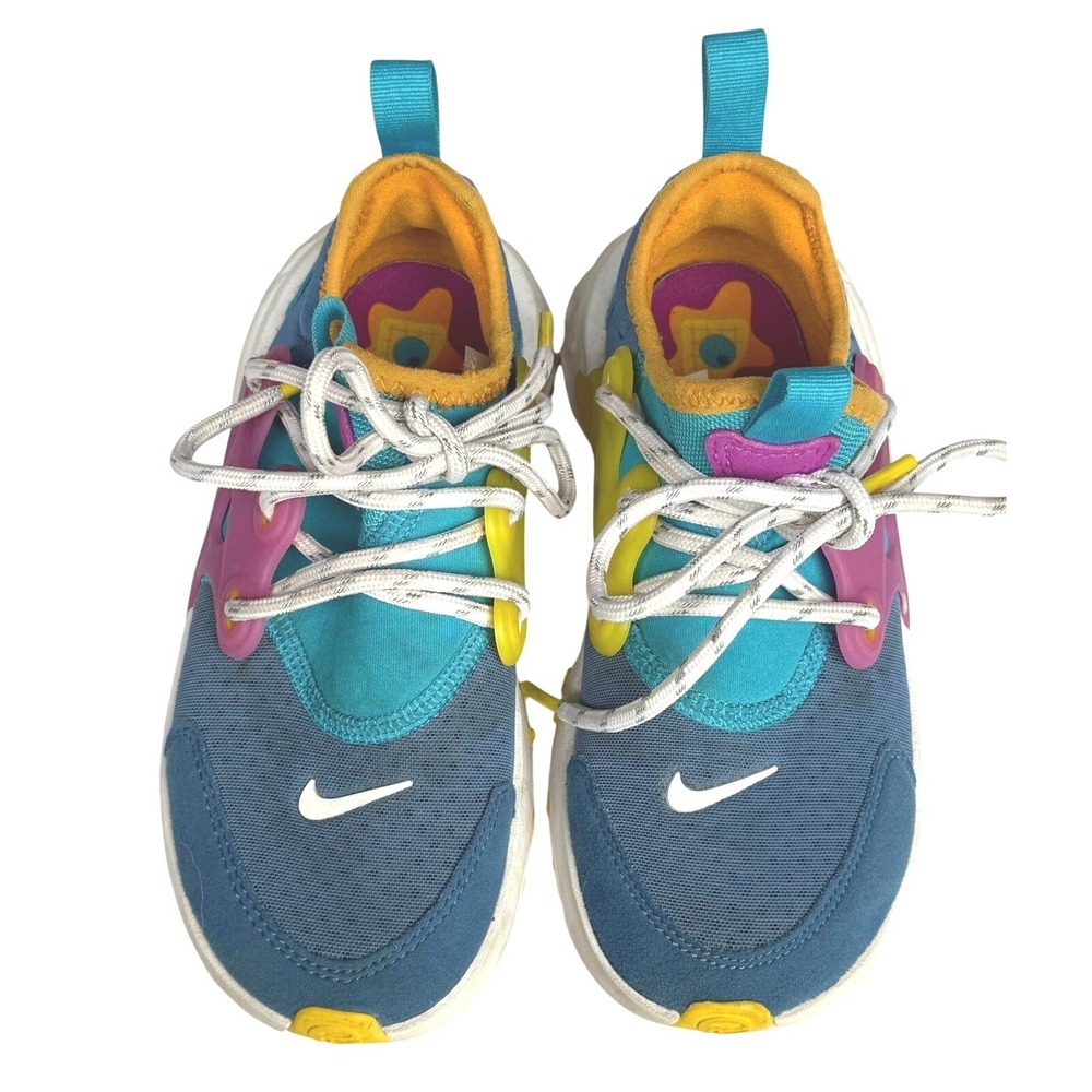 Nike RT Presto Extreme Multi-Color Blue Teal Yellow Sneakers Kids 13.5C